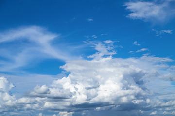 blue sky and cloud
