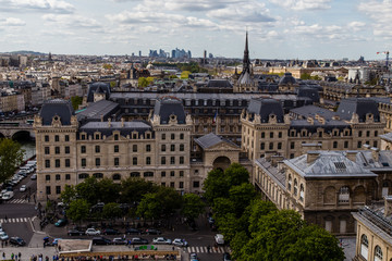 Obraz premium Widok z Notre Dame