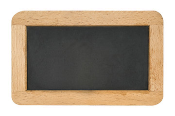 Unbeschriftete Tafel auf weißem Hintergrund