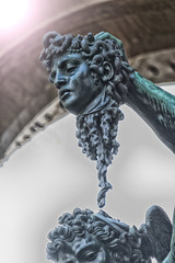 Perseus with the head of Medusa, Benvenuto Cellini, Florence, Italy