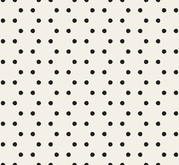 Vector Seamless Black And White Rounded Circles Geometric Pattern