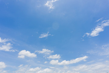 White cloud in the blue sky
