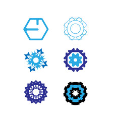 Abstract Vector Logo Set Design Template. Creative Concept Icons