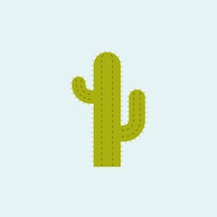 cactus icon, flat design
