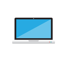 Vector Laptop isolated on white background