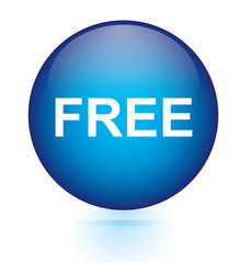 free blue button