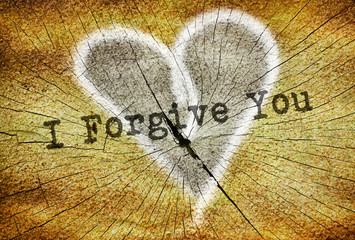 Text I Forgive You - obrazy, fototapety, plakaty