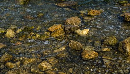 Rocks on the shore of the Black Sea