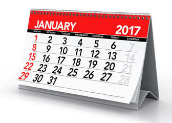 January 2017 Calendar