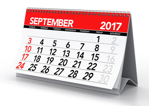 September 2017 Calendar