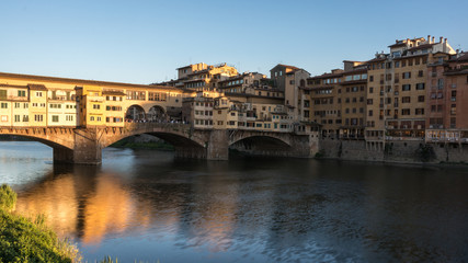 Fototapeta na wymiar Ponte Vecchio in sunlight