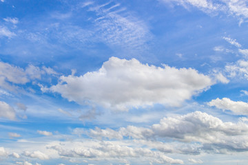 Naklejka na ściany i meble Cloud with blue sky