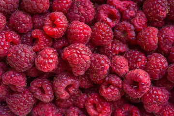 raspberries background
