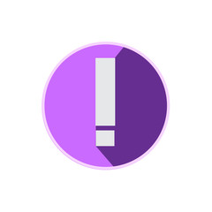 Exclamation Mark With Long Shadow