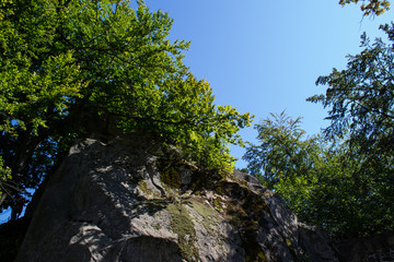 Wielkie głazy w Bieszczadach, Polska © Senatorek