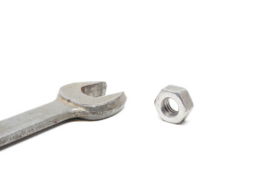 Wrench isolated on white backgound