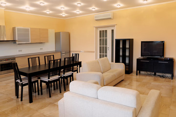 Studio apartment interior