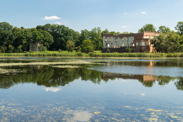Obraz premium Castle ruins in Krupe, Poland