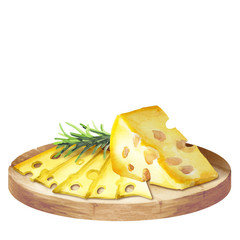 Cheese on a platter