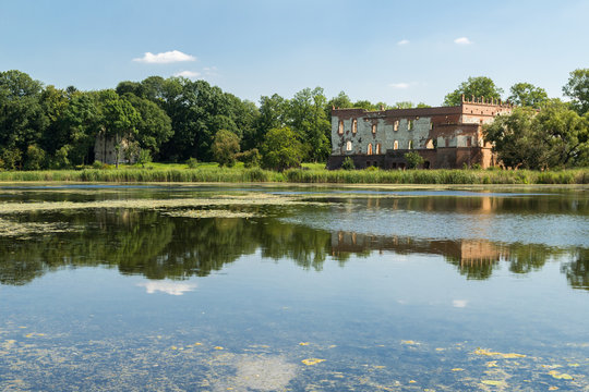 Castle ruins in Krupe, Poland