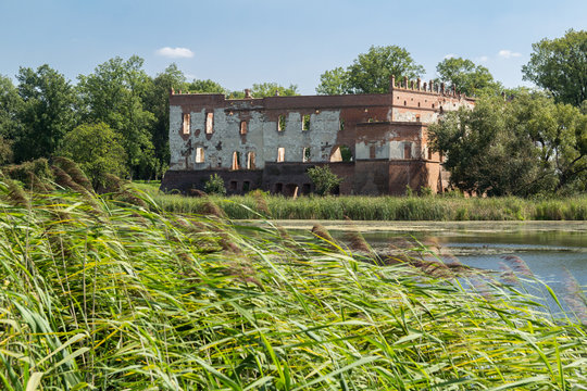 Castle ruins in Krupe, Poland