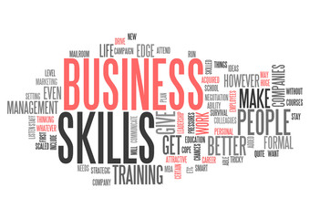 Word Cloud Business Skills