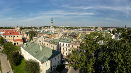 Aerial view of Old Town and Town Hall in Zamość, Poland - 119749107