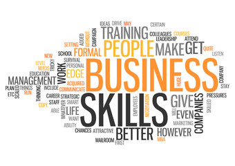Word Cloud Business Skills