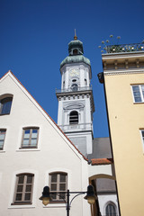 Freising - Durchblick auf den Turm St. Georg
