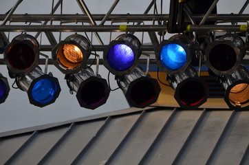 Multi Colored Stage Lights