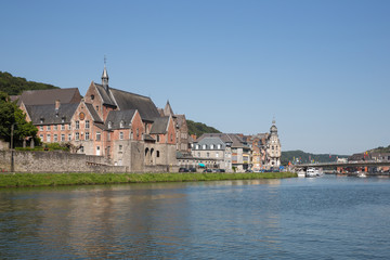 Fototapeta na wymiar Cityscape of Dinant along Meuse river in Belgium