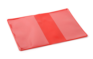 Red PVC book protective cover
