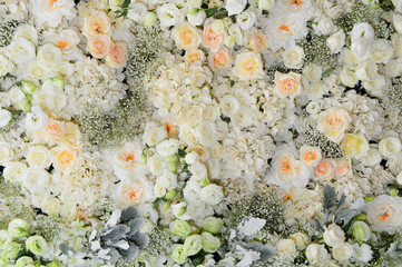 Beautiful flowers background for wedding