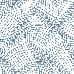 Vector ornamental continuous background made using undulate line