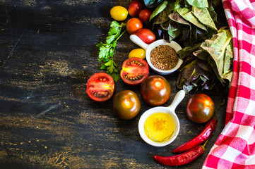 Vegetables for summer salad