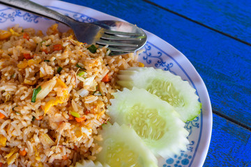 fried rice with crab