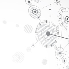 Fototapeta premium 3d vector abstract background created in Bauhaus retro style. Gr