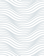 Obraz premium Black and white vector endless pattern created with thin undulat