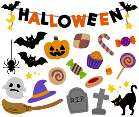 ハロウィンのカワイイ装飾とアイテム
