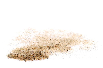 Fototapeta na wymiar pile sand isolated on white background