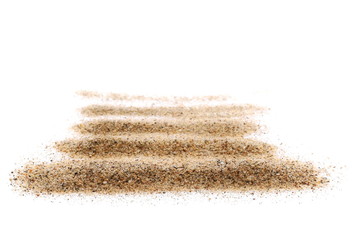 pile sand isolated on white background