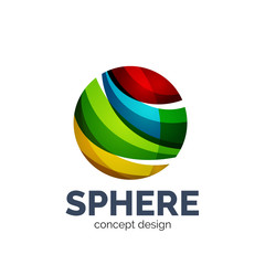 Vector sphere abstract logo template