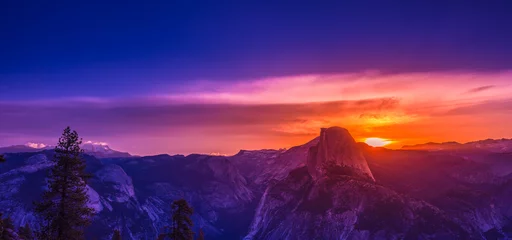 Wall murals Half Dome Yosemite National Park Sunrise Glacier Point
