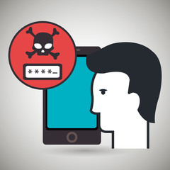 smartphone app silhouette vector illustration design eps 10