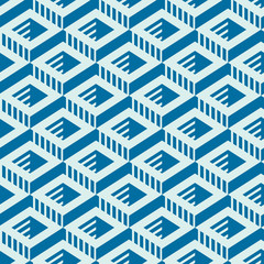 Fototapeta premium Graphic simple ornamental tile, vector repeated pattern made usi