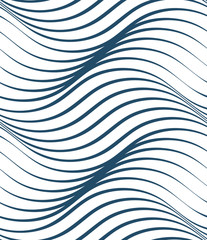 Vector ornamental continuous background made using undulate line