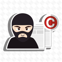 confidencial segurity information doc vector illustration eps 10