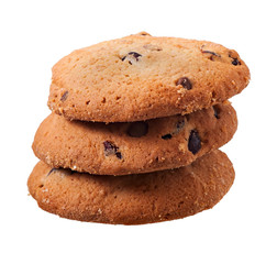 Sweet cookies isolated on a white background.