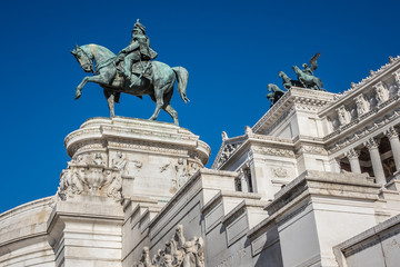 Fototapeta premium Victor Emmanuel II Monument (Altare della Patria). Rome, Italy.