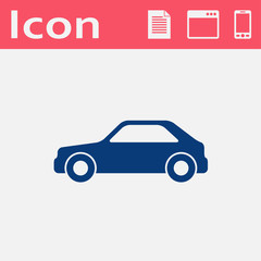 Vector flat icon of car